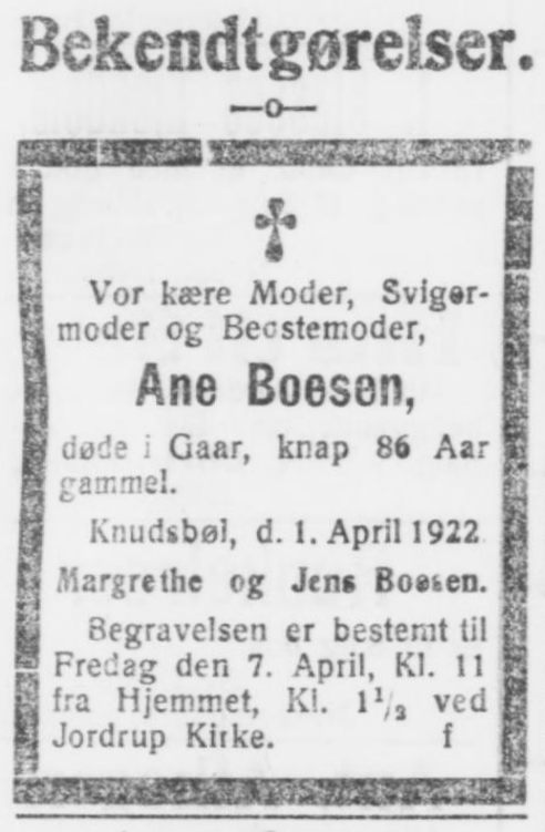 Ane Paaskesen 1836-1922