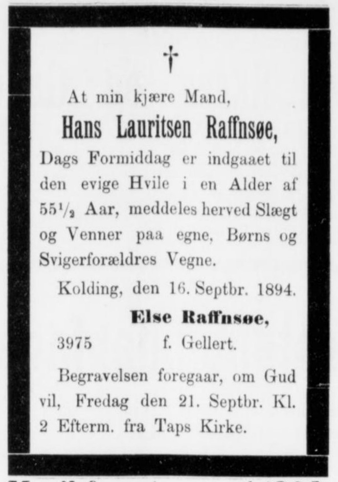 Hans Lauritsen Raffnsøe.