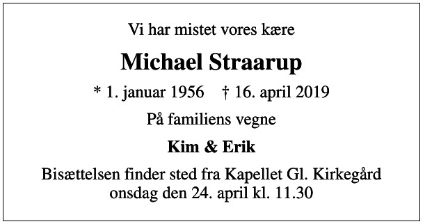 Michael Straarup.