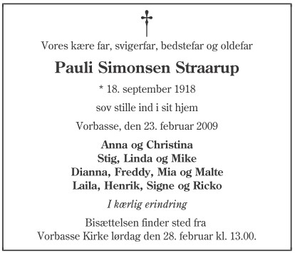 Pauli Simonsen Straarup.