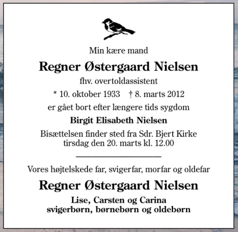 Regner Østergaard Nielsen - 1933-2012.