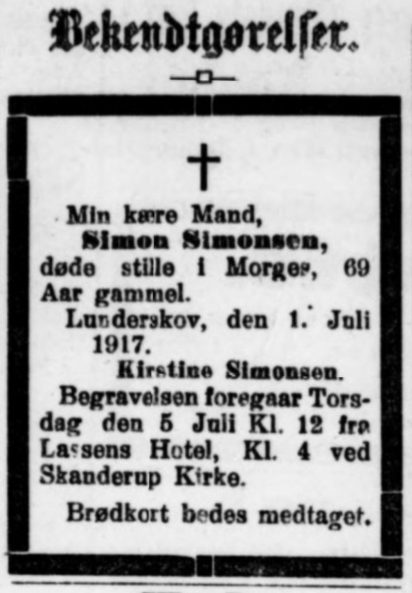 Simon Simonsen er død.