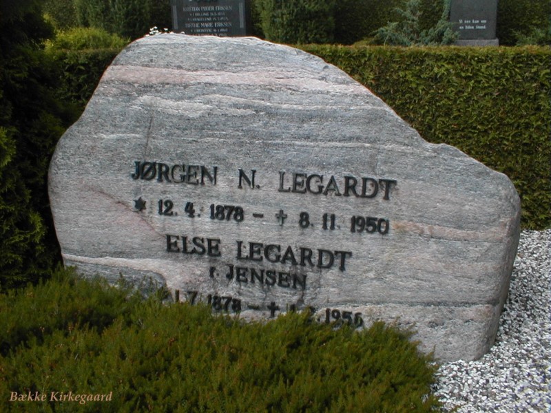 Else Jensen 1878-1956 og Jørgen N. Legardt 1878-1950