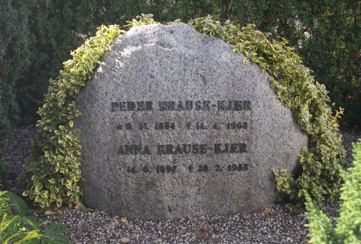 Peder Krause-Kjær 1884-1968 og Anna 1897-1983.