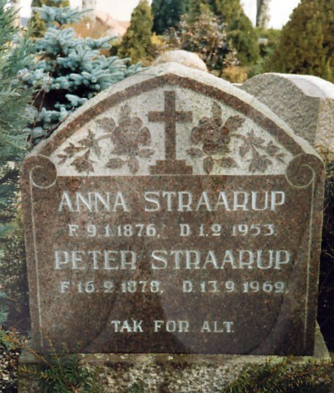 Peter Straarup 1878-1962 og Anna Staugaard 1876-1953.