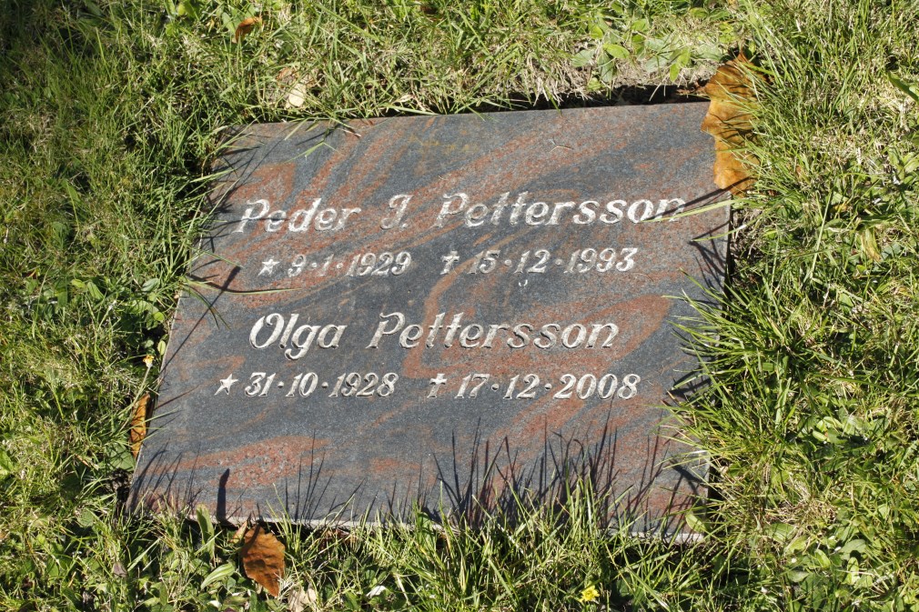 Peder I. Pettersson og Olga.