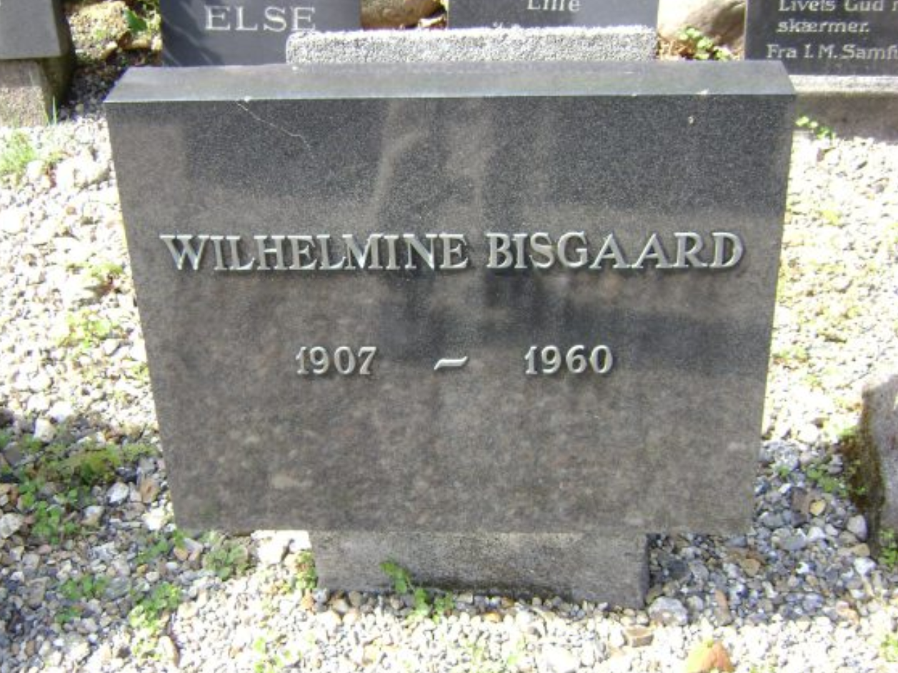 Cecilie Wilhelmine Bisgaard 1907-1960.