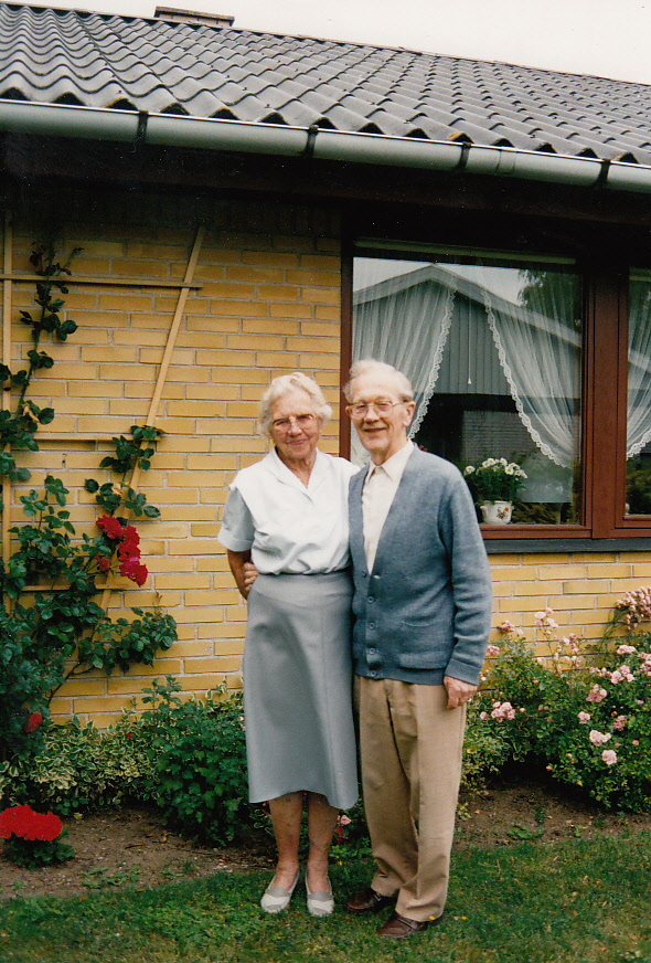 Frida Sigrid Pedersen og Aage Henriksen Lund.
Kirke Hyllinge 31 Juli 1996.